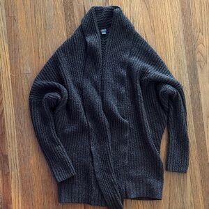 Cozy Aerie Black Knit Cardigan